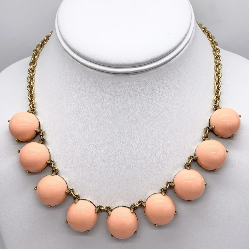 J. Crew Peach Bauble Necklace
